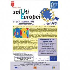 Newsletter "SalUti Europei" n° 188 - agosto 2018 Newsletter "SalUti Europei" n° 188 - agosto 2018