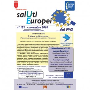 Newsletter “SalUti Europei” n° 191 – novembre 2018 Newsletter “SalUti Europei” n° 191 – novembre 2018