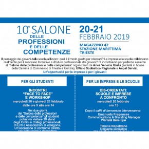 Salone delle professioni e delle competenze - presenti come sempre con tante novità europee Salone delle professioni e delle competenze - presenti come sempre con tante novità europee