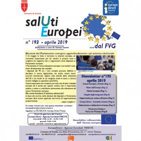 Newsletter "SalUti Europei" n° 193 - aprile 2019 Newsletter "SalUti Europei" n° 193 - aprile 2019