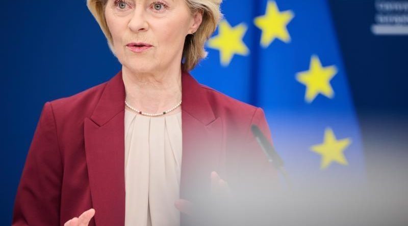 foto della presidente della Commissione europea