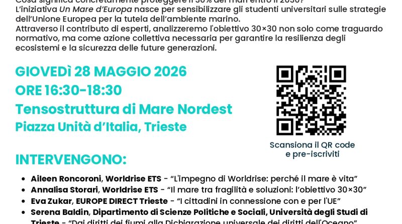 invito alla formazione sulle politiche e azioni per proteggere il mare